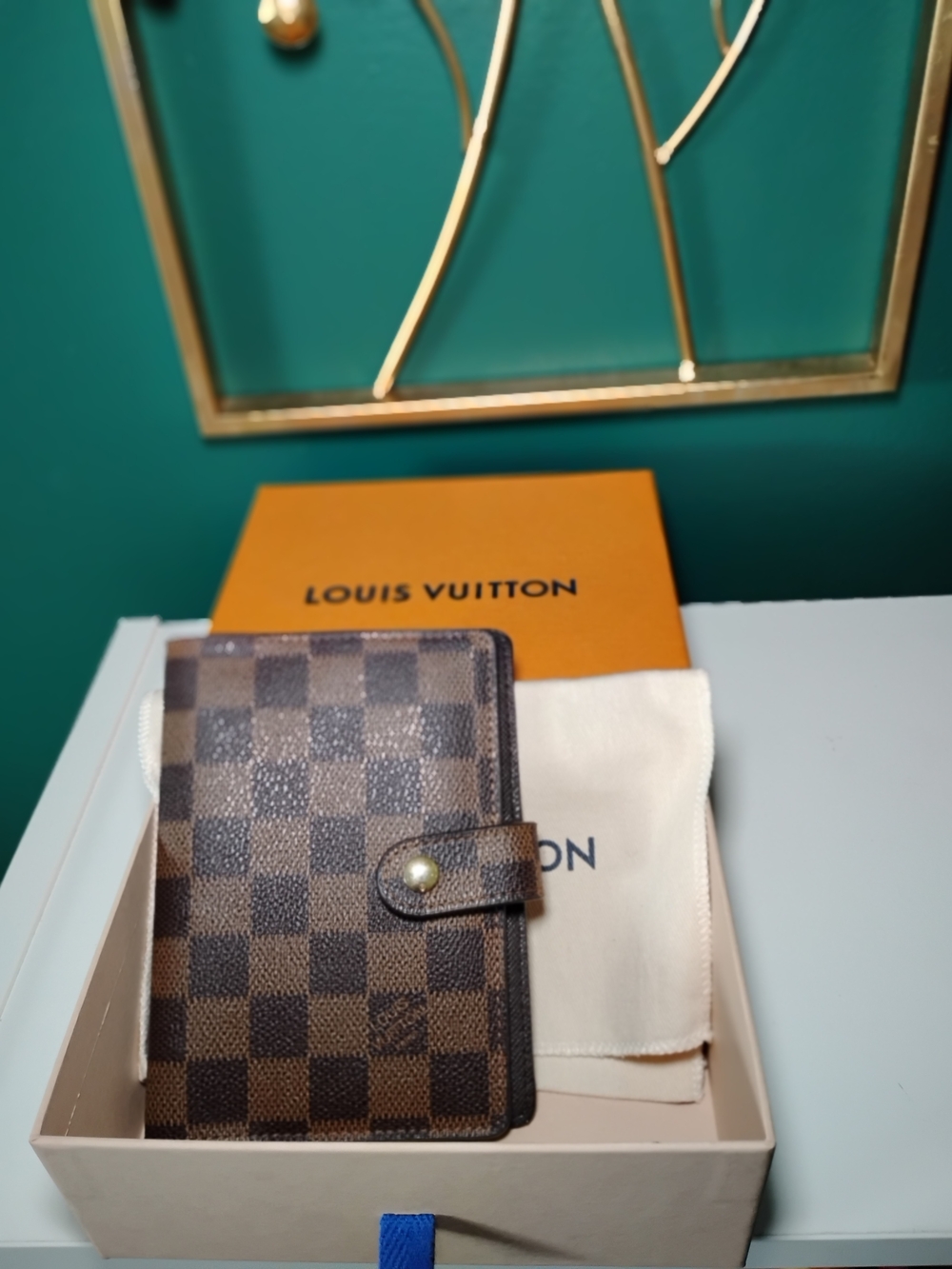 Louis Vuitton Brown Damier Canvas Agenda